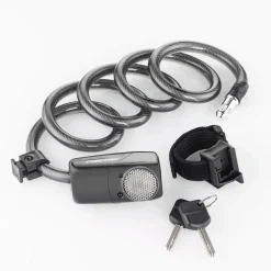Fischer Bikes Alarm-Spiralschloss 120 cm 12 mm