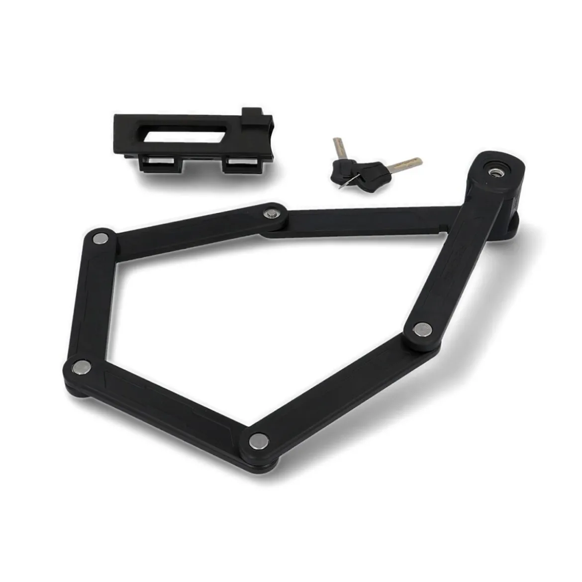 Fischer Bikes Faltschloss mit Halter 85 cm