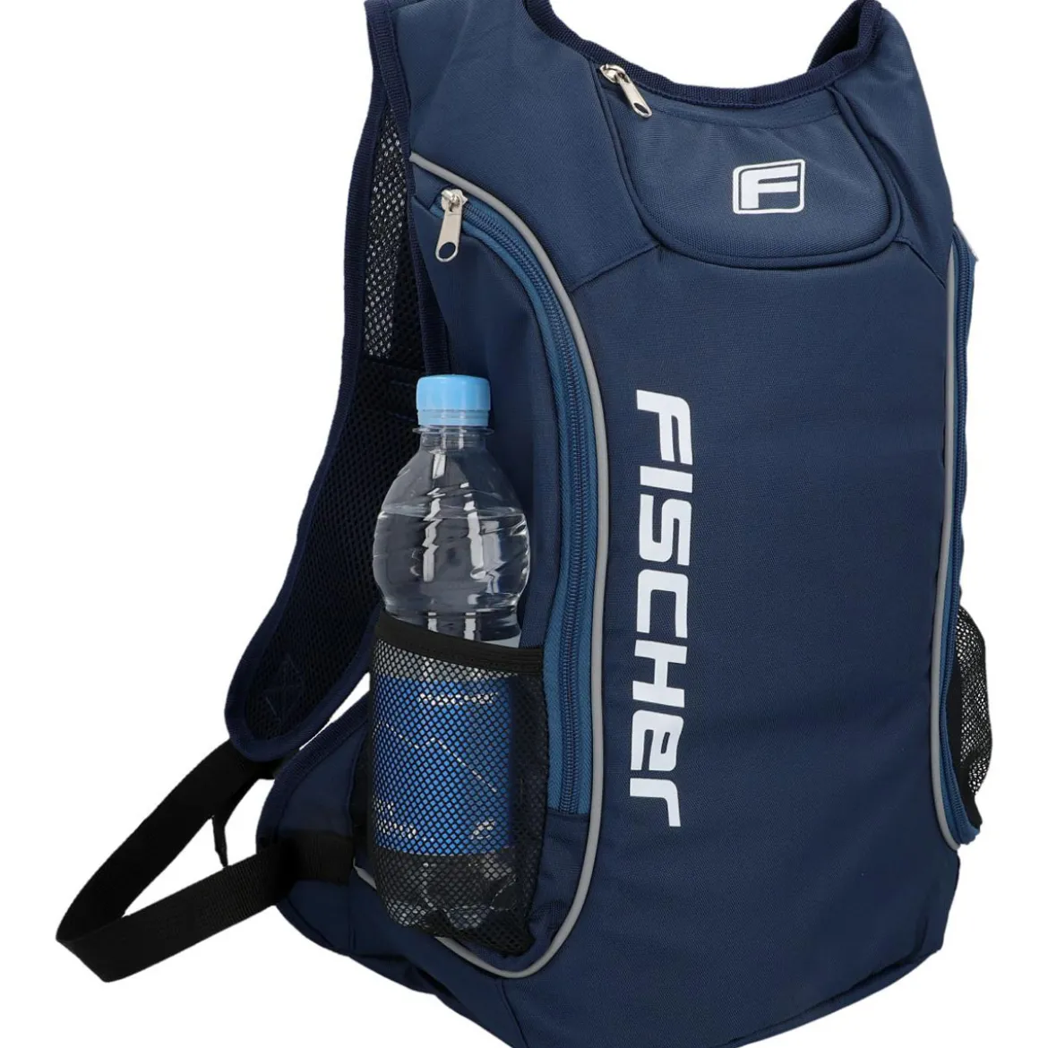 Fischer Bikes Rucksack mit Blinkfunktion blau