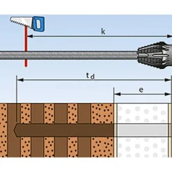 Fischer Abstandsmontagesystem 16/170 M12 2 Stück