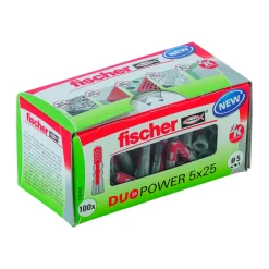 FischerDübel DuoPower 5 x 25 mm 100 Stück