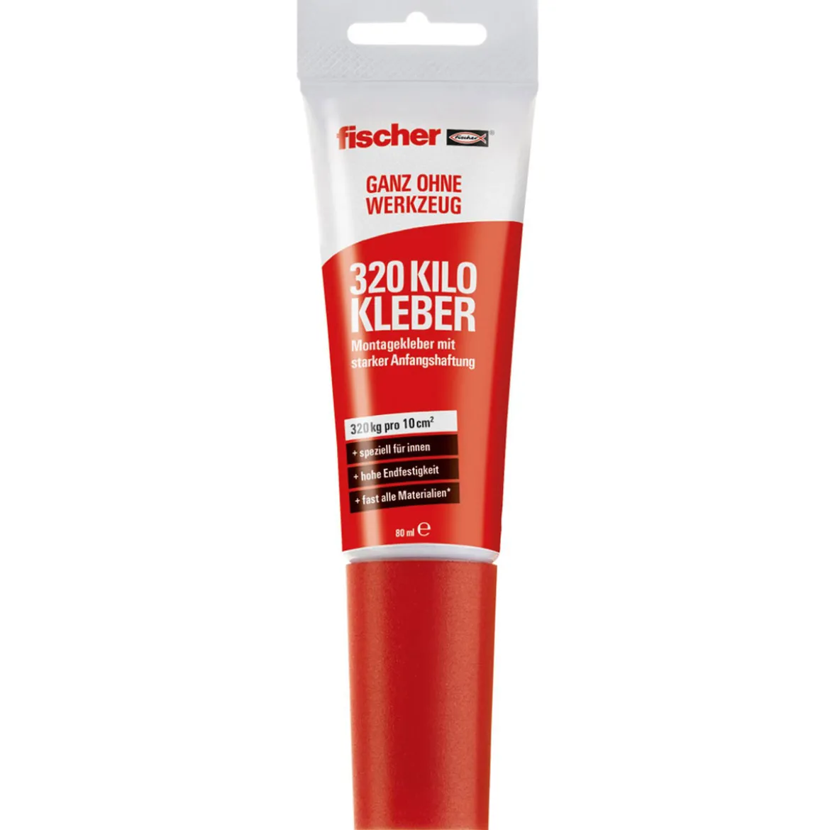 Fischer320-Kilo Kleber Ganz ohne Werkzeug 80 ml