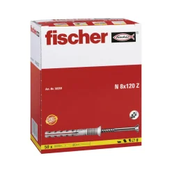 FischerNageldübel 8 x 120/80 mm mit Senkkopf 50 Stück