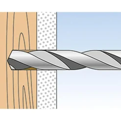 FischerNylon-Kippdübel DuoTec 10 S mit Panhead Schraube 10 Stück