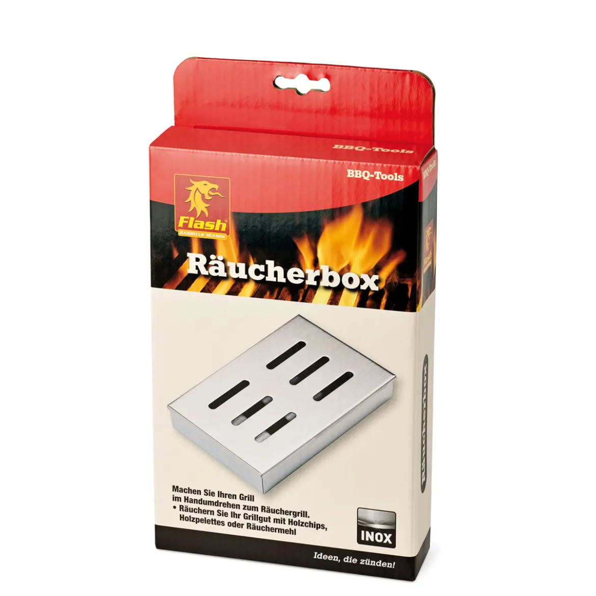 Flash Räucherbox Edelstahl