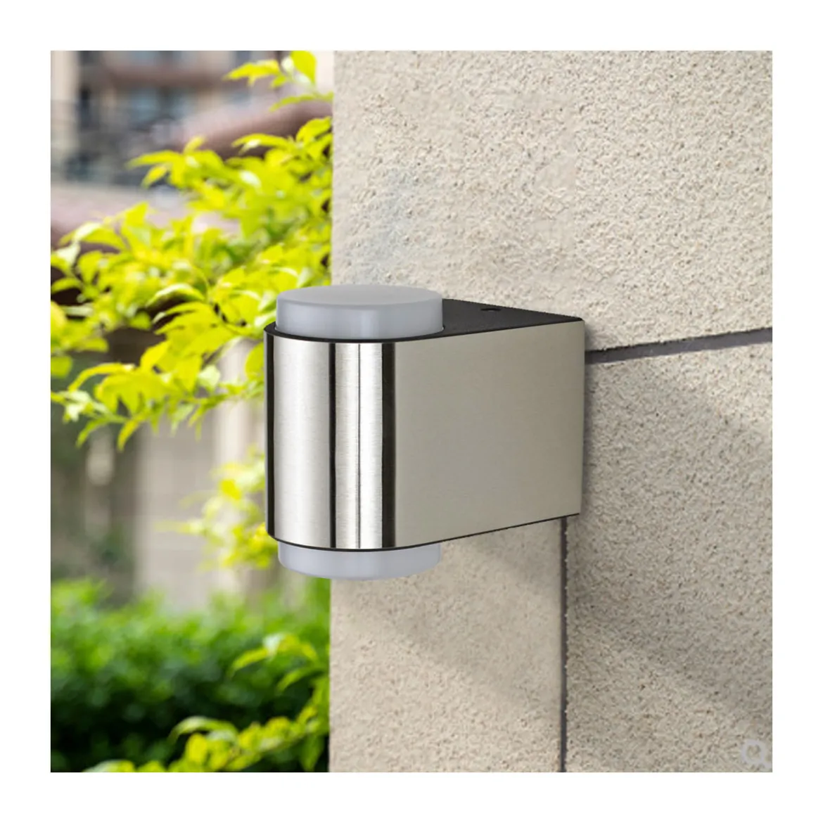 Flector Garten LED-Außenwandleuchte Nano silber