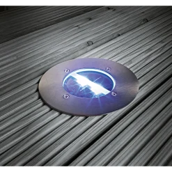 Flector Garten LED-Solar-Bodeneinbauleuchte rund