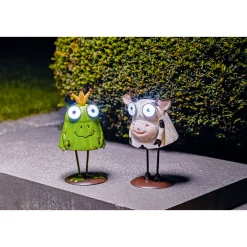 Flector Garten LED-Solar-Dekoleuchte Froschkönig Jorge grün