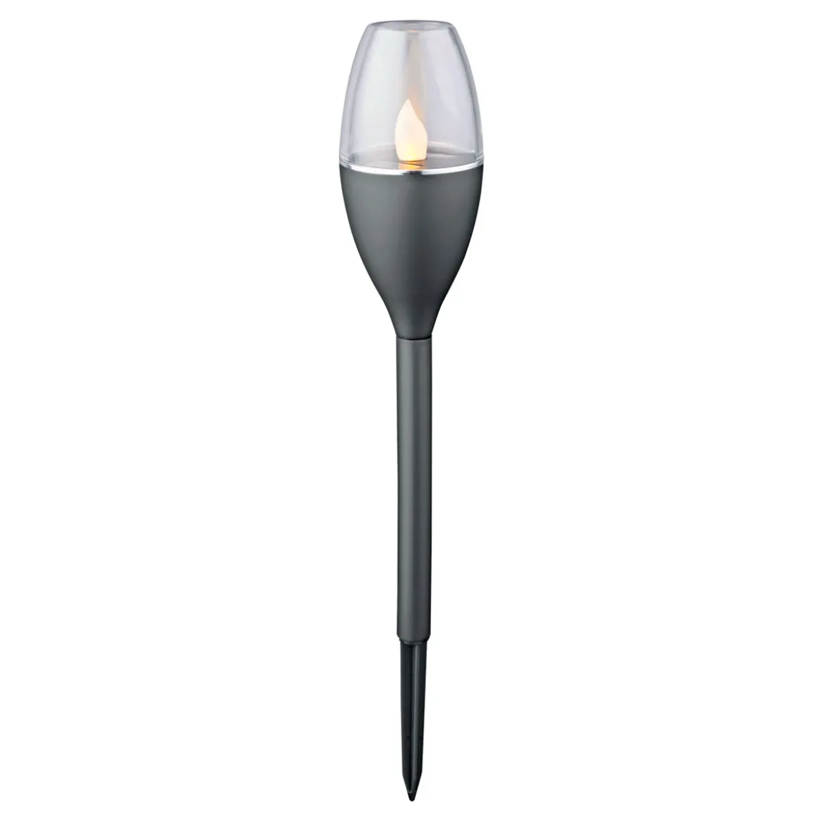 Flector Garten LED-Solarfackel Ambience schwarz 4er-Set