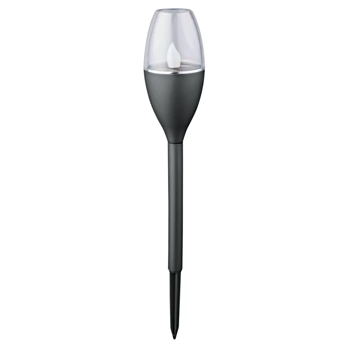 Flector Garten LED-Solarfackel Ambience schwarz 4er-Set