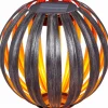 Flector Garten LED-Solar-Kugelleuchte Naxos kupfer