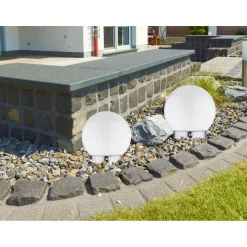Flector Garten Solar-Kugelleuchte weiß Durchmesser 15 cm