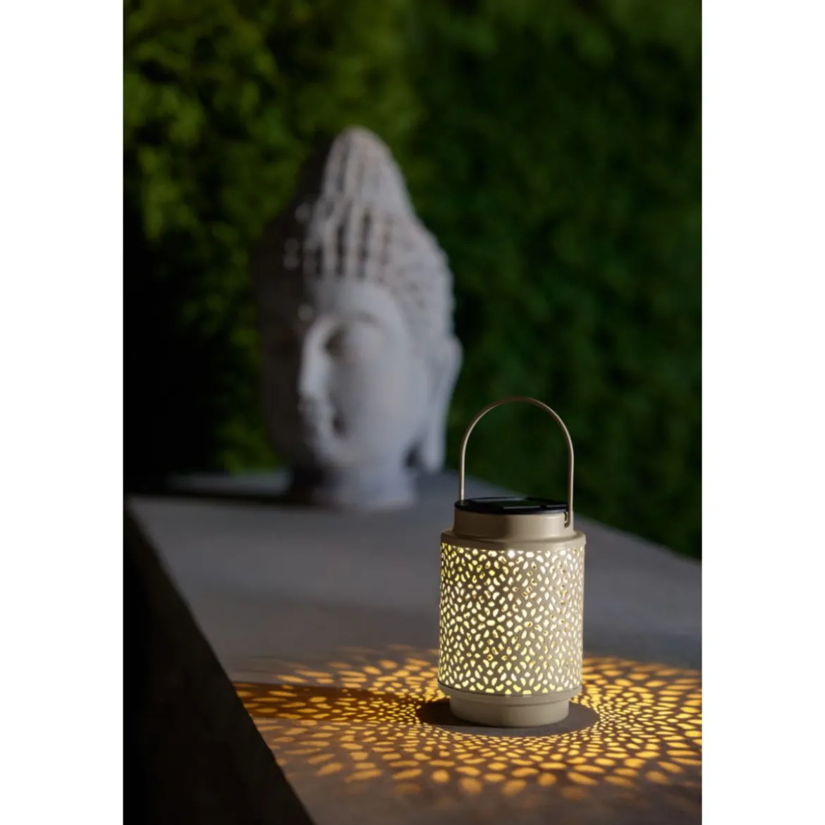 Flector LED Solar Laterne Lina sand 10 x 8 cm