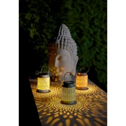 Flector LED Solar Laterne Lina sand 10 x 8 cm