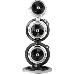 Flector Technik Standventilator Triple schwarz