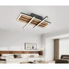 FLECTOR DL Talida 34x34x8cm 15W schwarzweiss u. Holz, 1700lm warmweiss