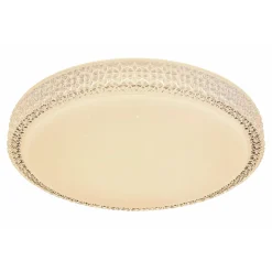 Flector LED-Deckenleuchte Clarice mit Kristallrand