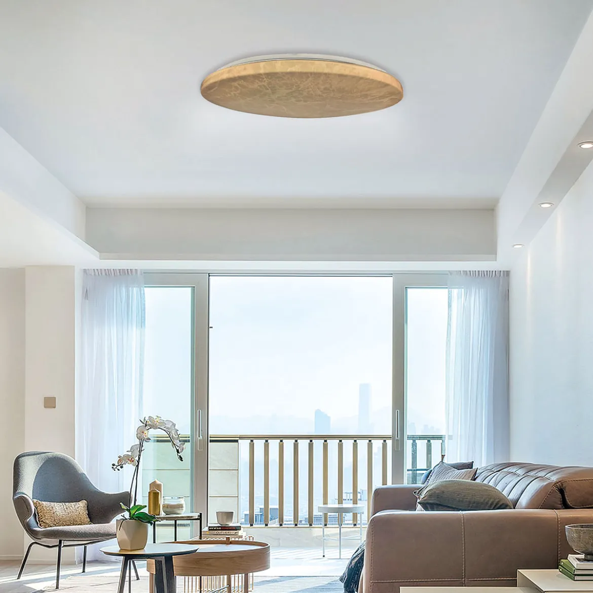 Flector LED-Deckenleuchte Polarstern dimmbar weiß