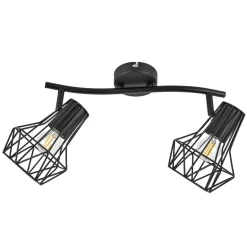 Flector Spotserie Tabea 2-flg schwarz 28,5 x 18 x 18 cm