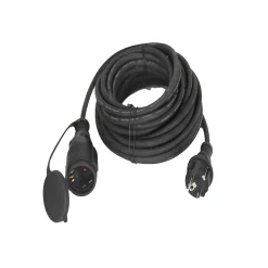 Flector Technik Gummi-Verlängerung schwarz 10 m