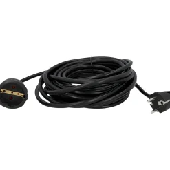 Flector Technik Schuko-Verlängerung schwarz 10 m