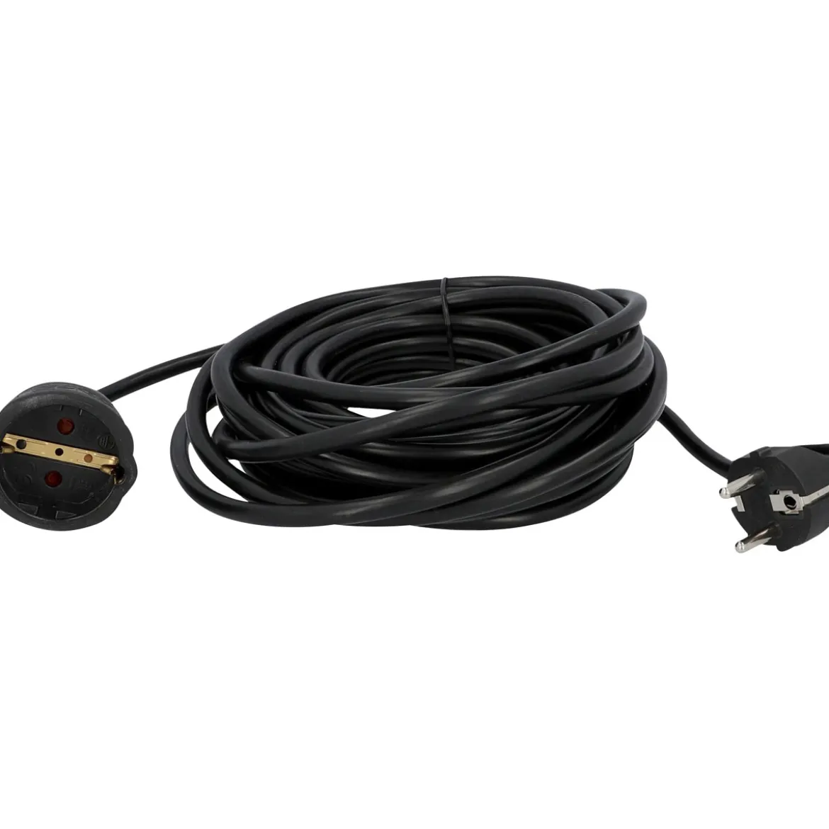 Flector Technik Schuko-Verlängerung schwarz 10 m