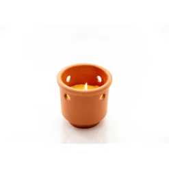 Flower Power Citronellakerze TERRA mit Loch 9,7 x 6 cm