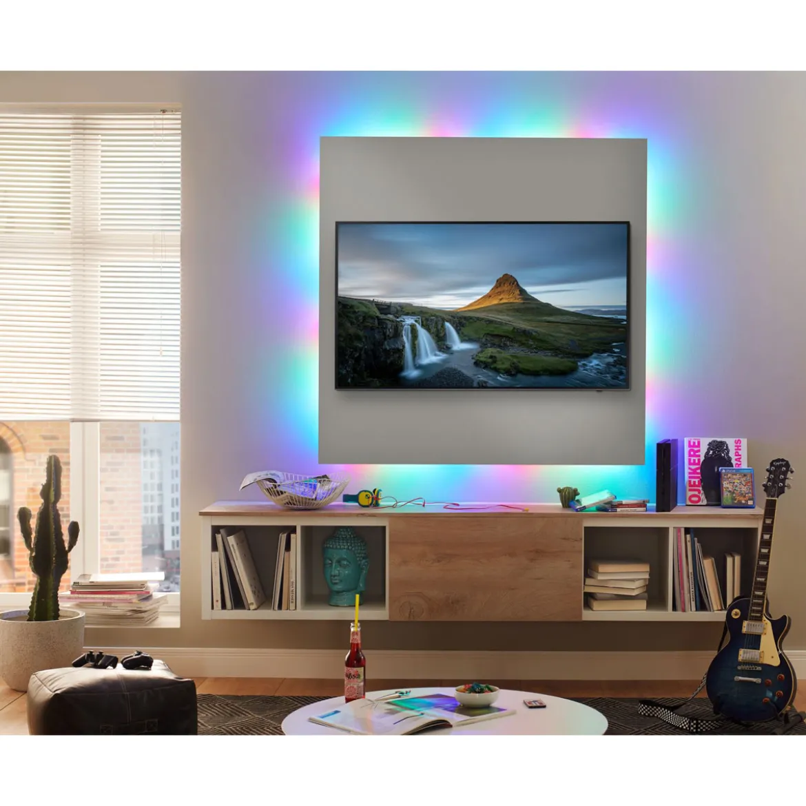 FN SimpLED Strip Set 10m Motion RGB 17W230/12V DC Weiss Kunststoff