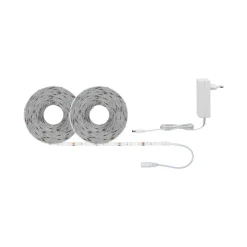 FN SimpLED Strip Set 10m Tageslichtweiss22W 230/12V DC Weiss Metall Kst