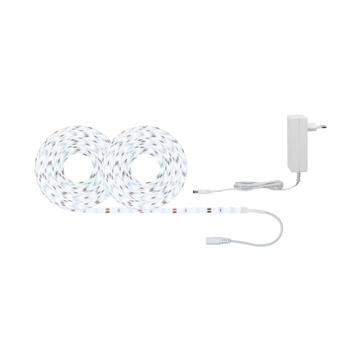 FN SimpLED Strip Set 10m Tageslichtweiss22W 230/12V DC Weiss Metall Kst
