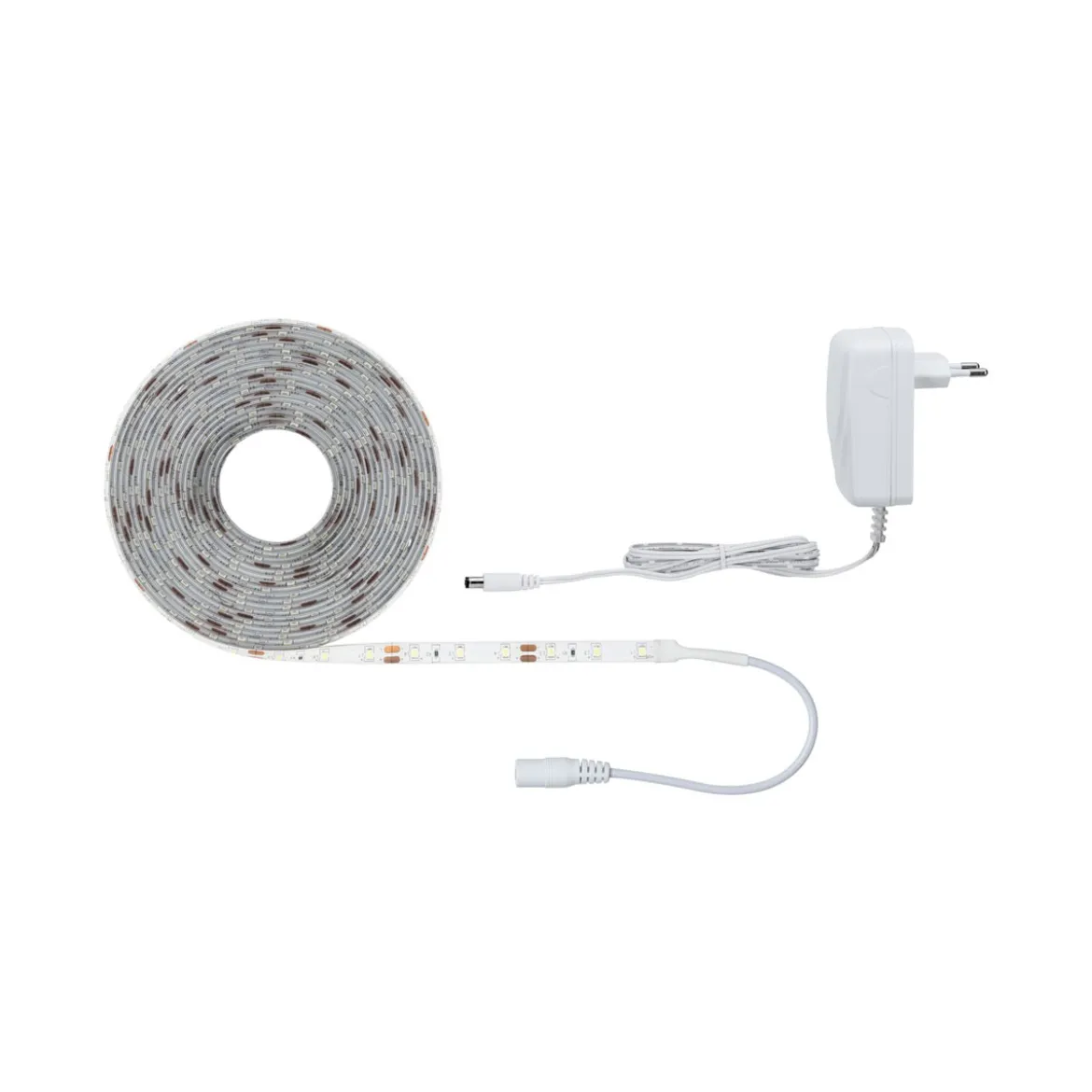 FN SimpLED Strip Set 5m Tageslichtweiss17W 230/12V DC Weiss Metall Kst.