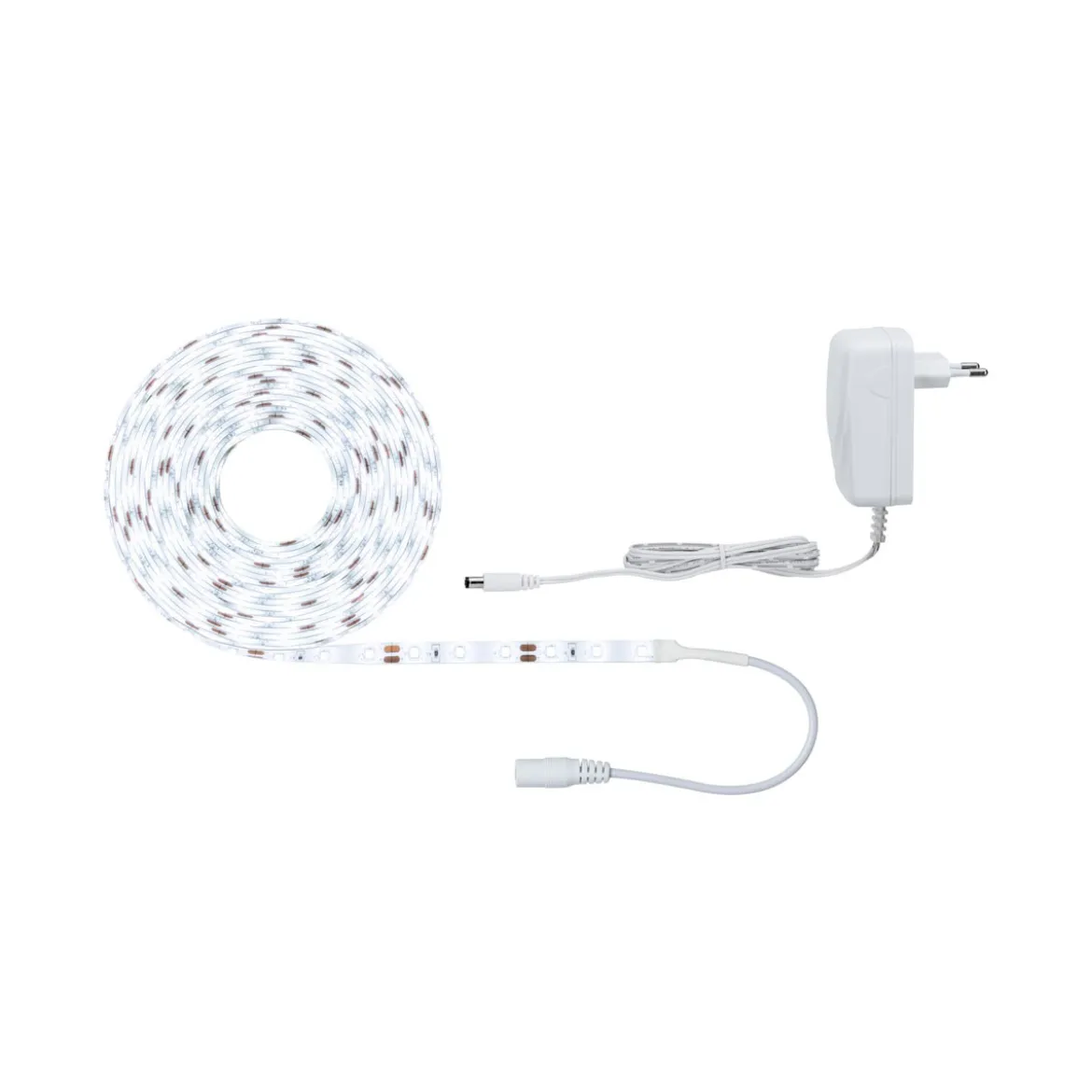 FN SimpLED Strip Set 5m Tageslichtweiss17W 230/12V DC Weiss Metall Kst.