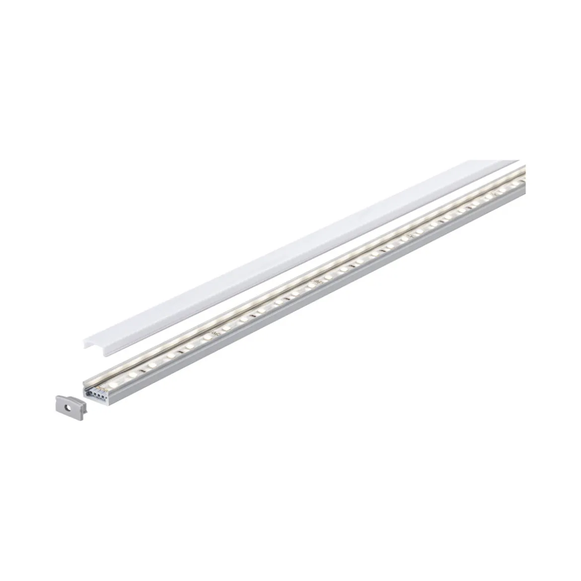 Function Base Profil mit Diffusor 100 cmAlu eloxiert/Satin Alu/Kunststoff