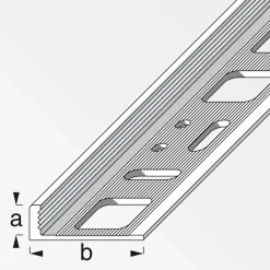 Fundamo Winkelprofil 10 mm 1m blank