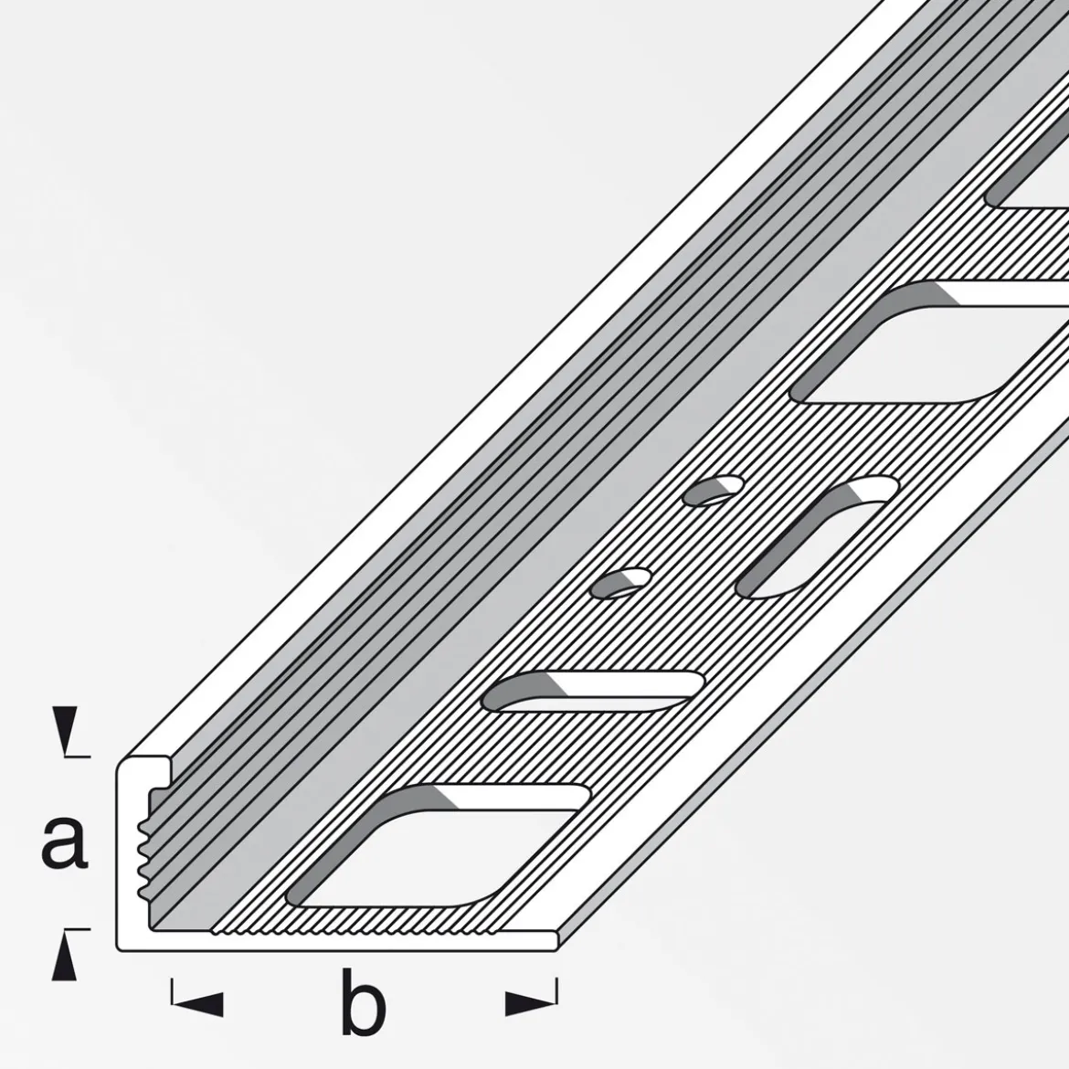 Fundamo Winkelprofil 12,5 mm silber