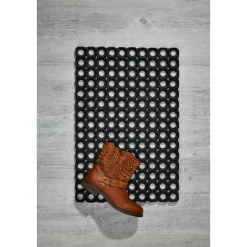 Fussmatte Gummiring 60x80cm offenschwarz