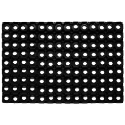 Fussmatte Gummiring 60x80cm offenschwarz