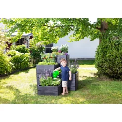 GarantiaHochbeet-System Ergo Quadro anthrazit Größe S