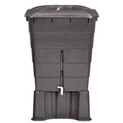 Garantia Regentonne eckig 300 L graphite grey inkl Deckel und Hahn