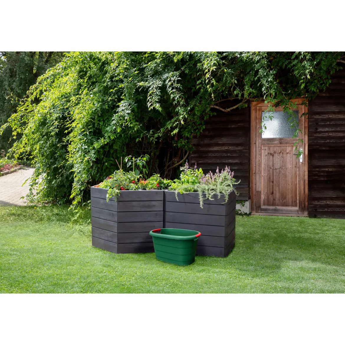 Garantia Universal-Behälter oval TONI 46 L grün