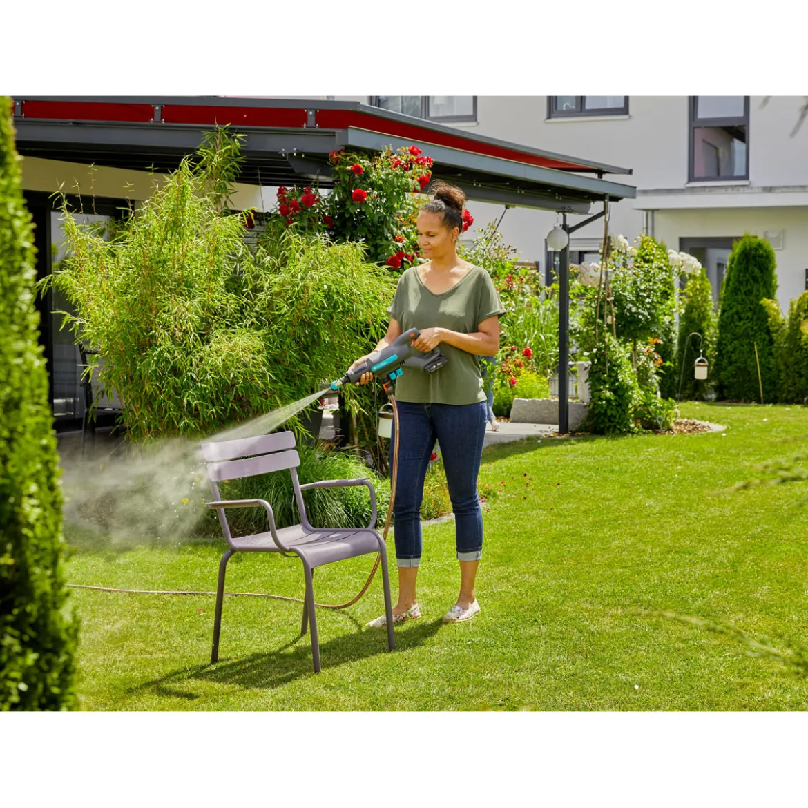 GardenaAkku-Mitteldruckreiniger AquaClean 24/18 V P4A Solo