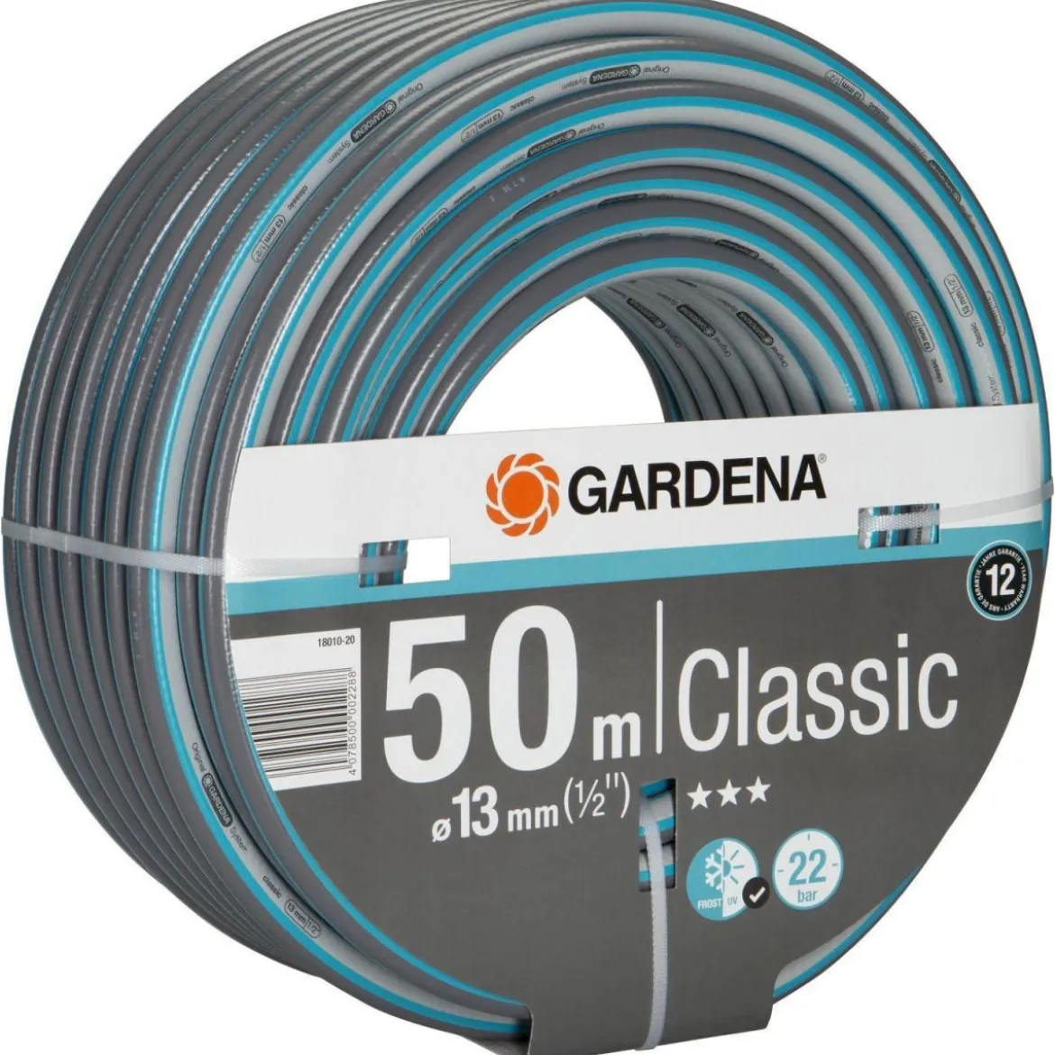 GardenaClassic Schlauch 13 mm 1/2" 50m ohne Systemteile