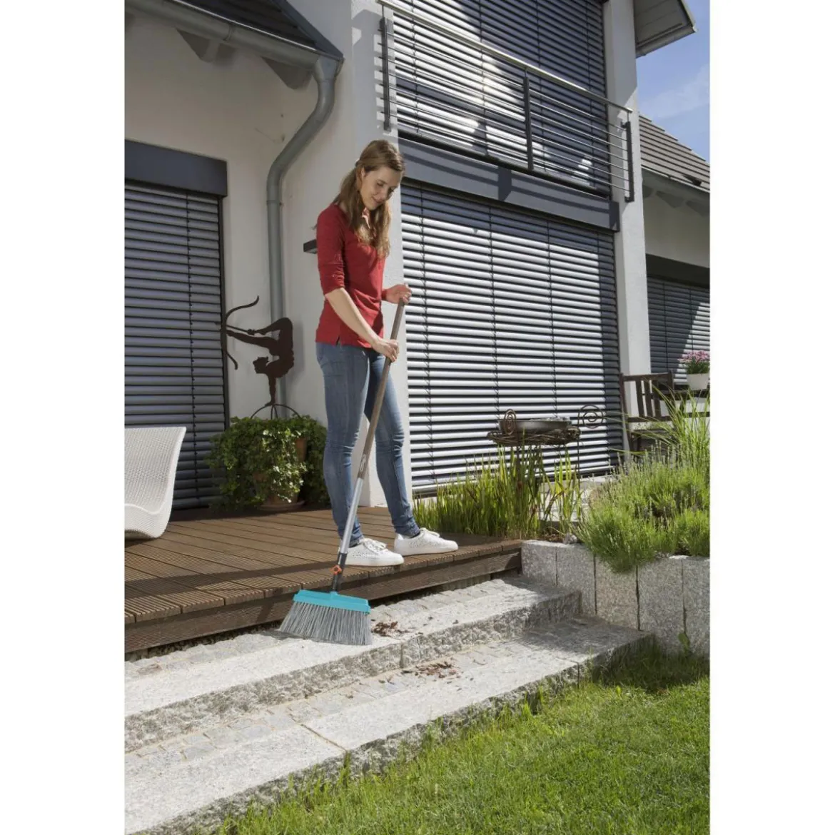 GardenaCombisystem Terrassenbesen