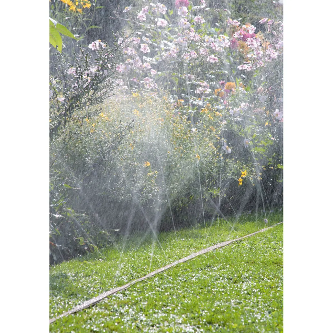GardenaSchlauchregner mit Anschlussteilen braun