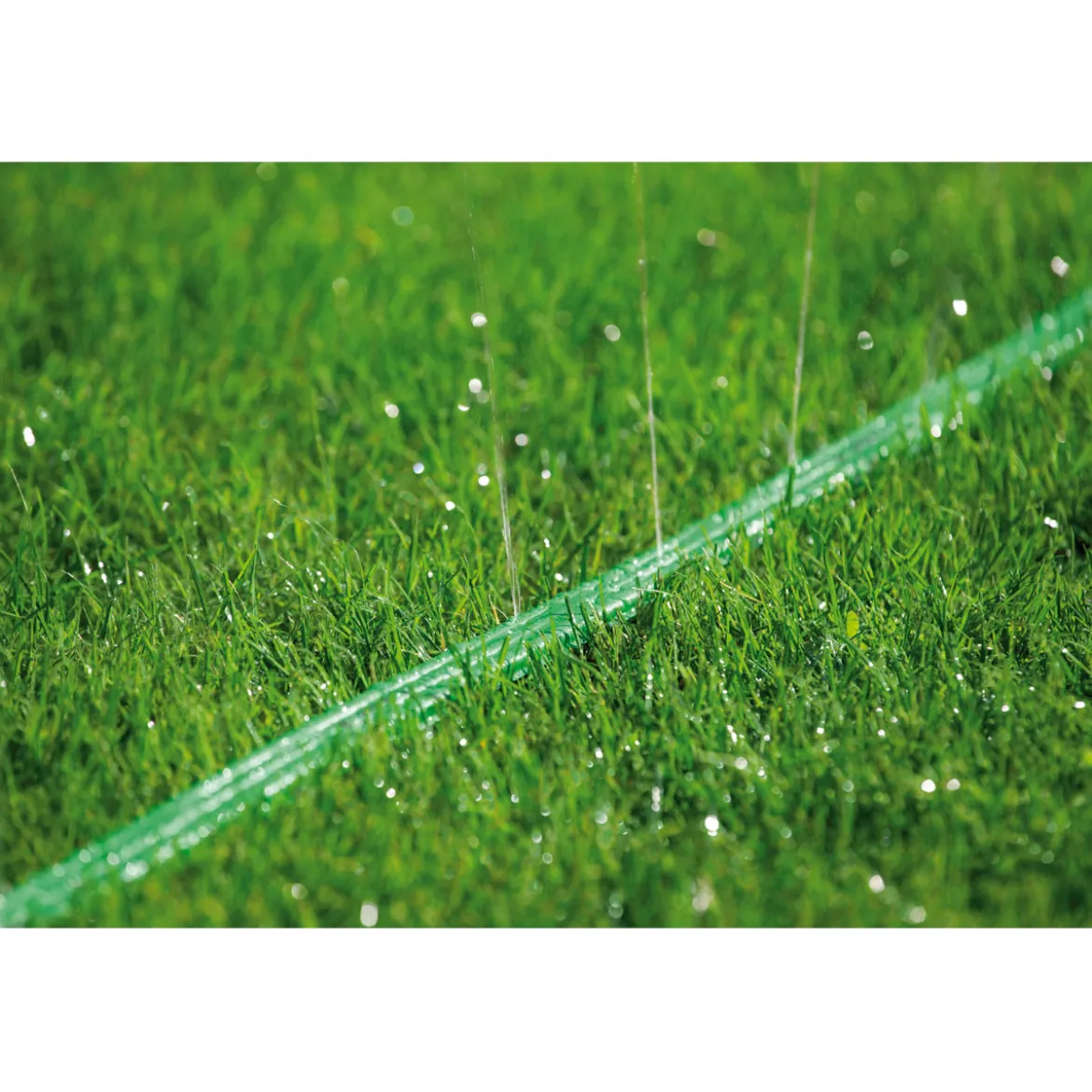 Gardena Schlauchregner mit Anschlußteilen 15 m grün