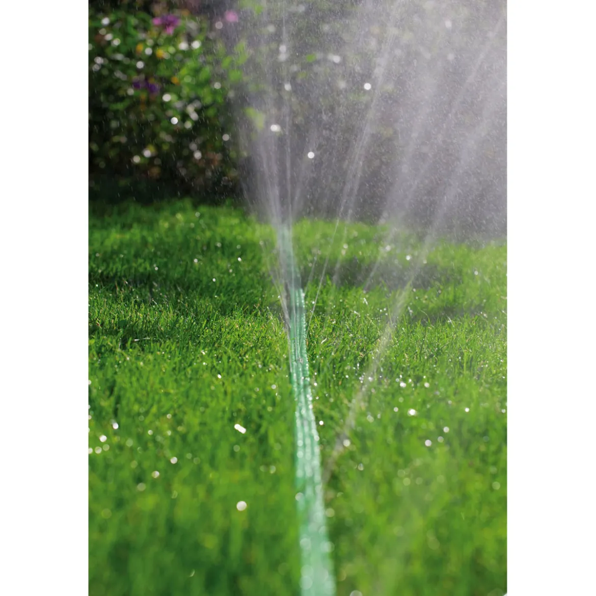 Gardena Schlauchregner mit Anschlußteilen 15 m grün