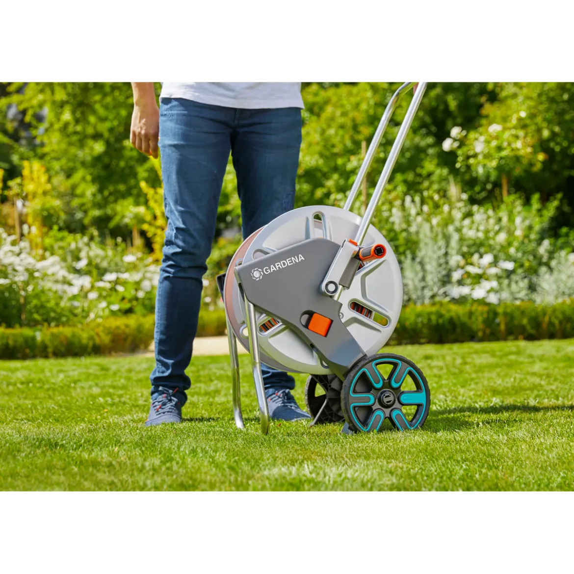 GardenaSchlauchwagen AquaRoll M Metall