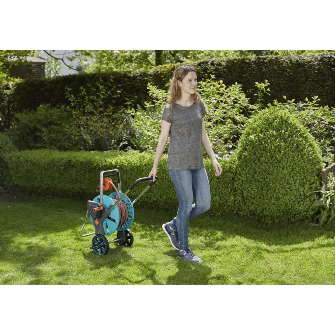 GardenaSchlauchwagen-Set AquaRoll M Easy mit Schlauch