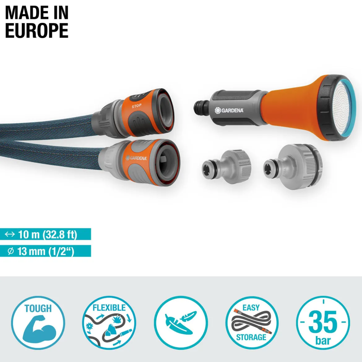 GardenaTextilschlauch Liano™ Xtreme 10 m Set