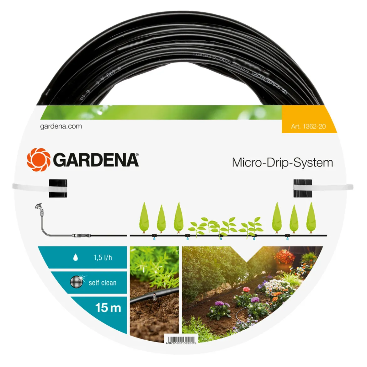 GardenaTropfrohr oberirdisch 4,6 mm 3/16"